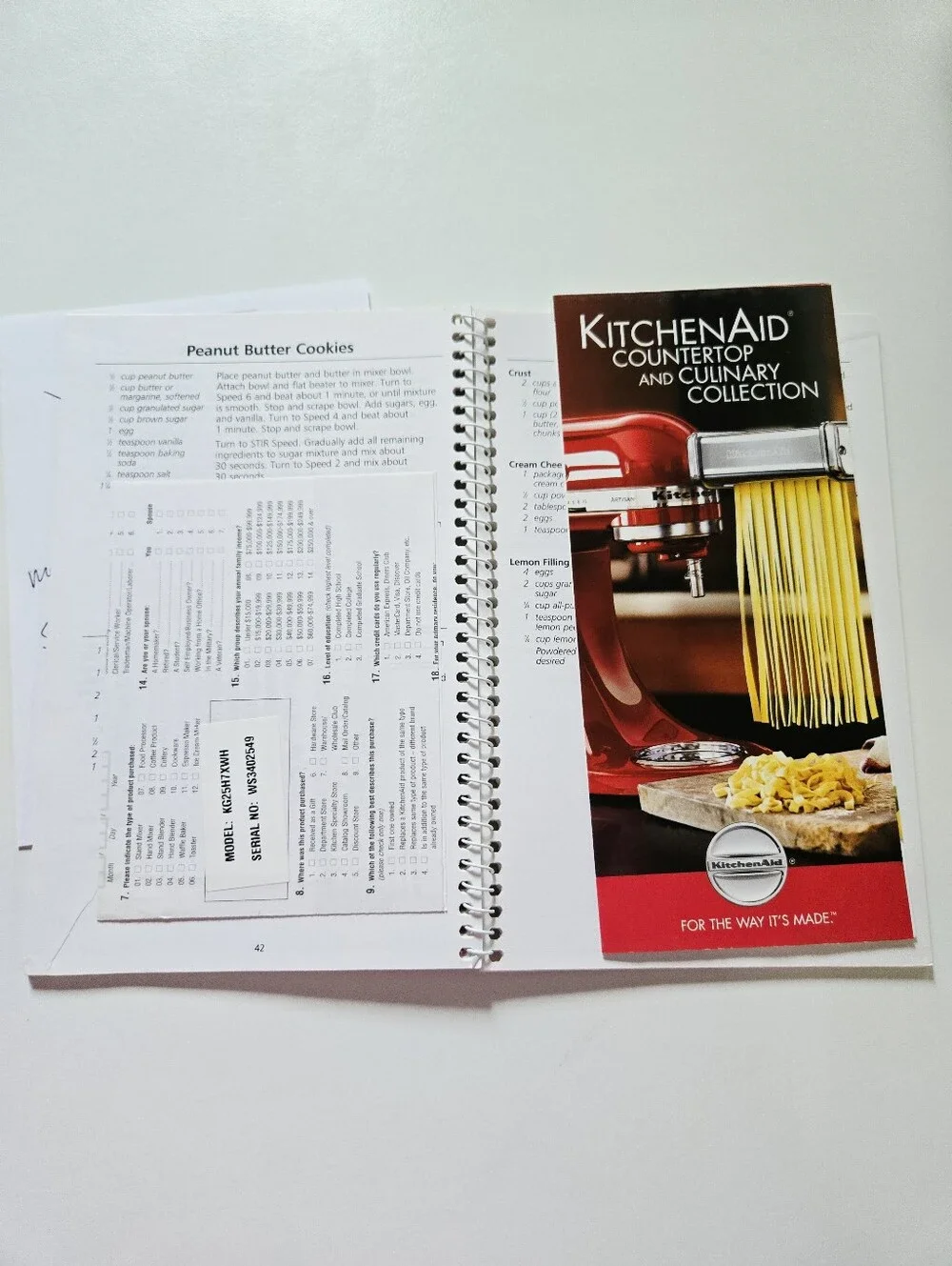 KitchenAid Bowl Lift Stand Mixer Instructions Recipes 2003 Spiral Bound